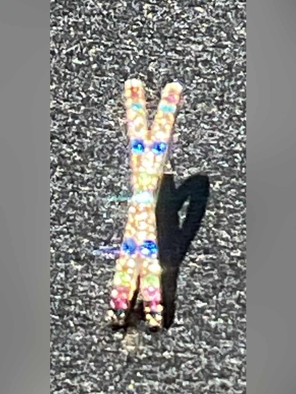 BaubleBar Maria Lola Style Rainbow Pavé Crystal Wrap Ring Gold Luxe Elegant Rare - Picture 7 of 9